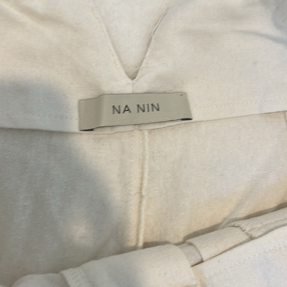 NWOT Na Nin Townes Raw Silk Shorts, Cream, MD - Picture 3 of 5
